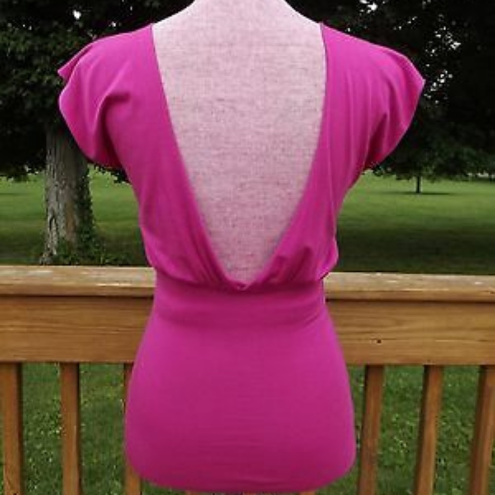 Rachel Pally Sz S Low Back Pink Sleeveless Top